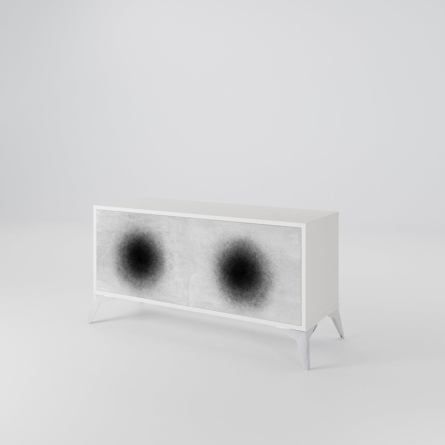 BLACK HOLE Kompaktní dvoudveřový TV stolek