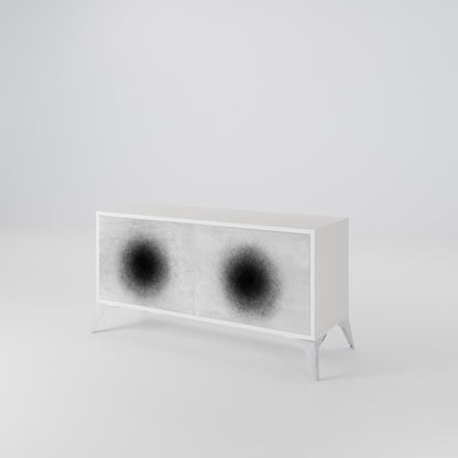 BLACK HOLE Kompaktní dvoudveřový TV stolek