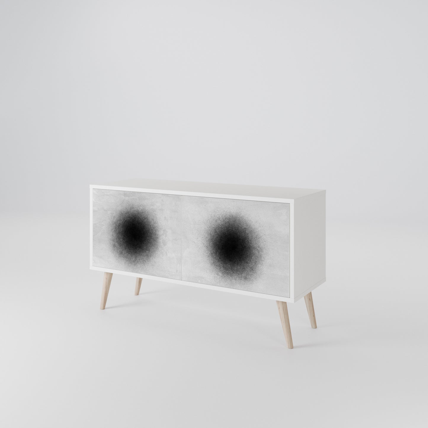 BLACK HOLE Kompaktní dvoudveřový TV stolek