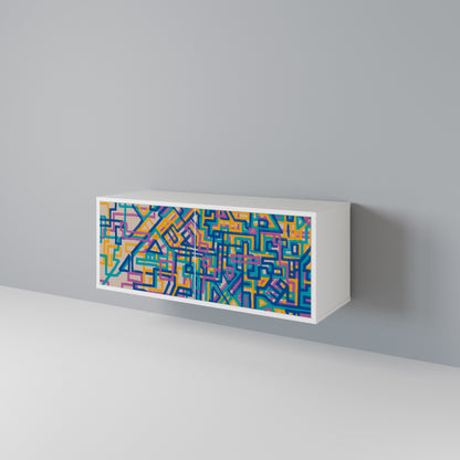 MEMORIES MAP Kompaktní dvoudveřový TV stolek