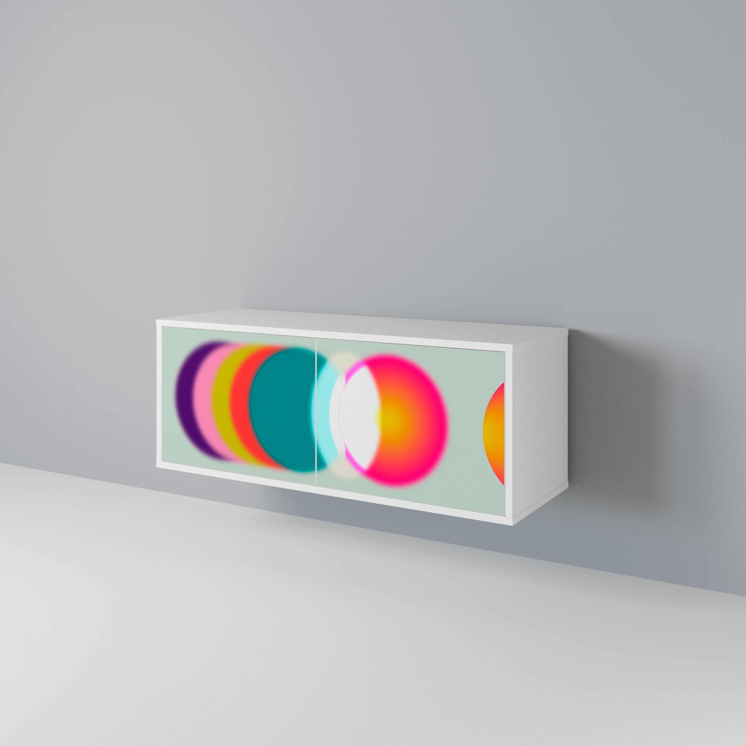 SYMPHONY OF COLORS Kompaktní dvoudveřový TV stolek