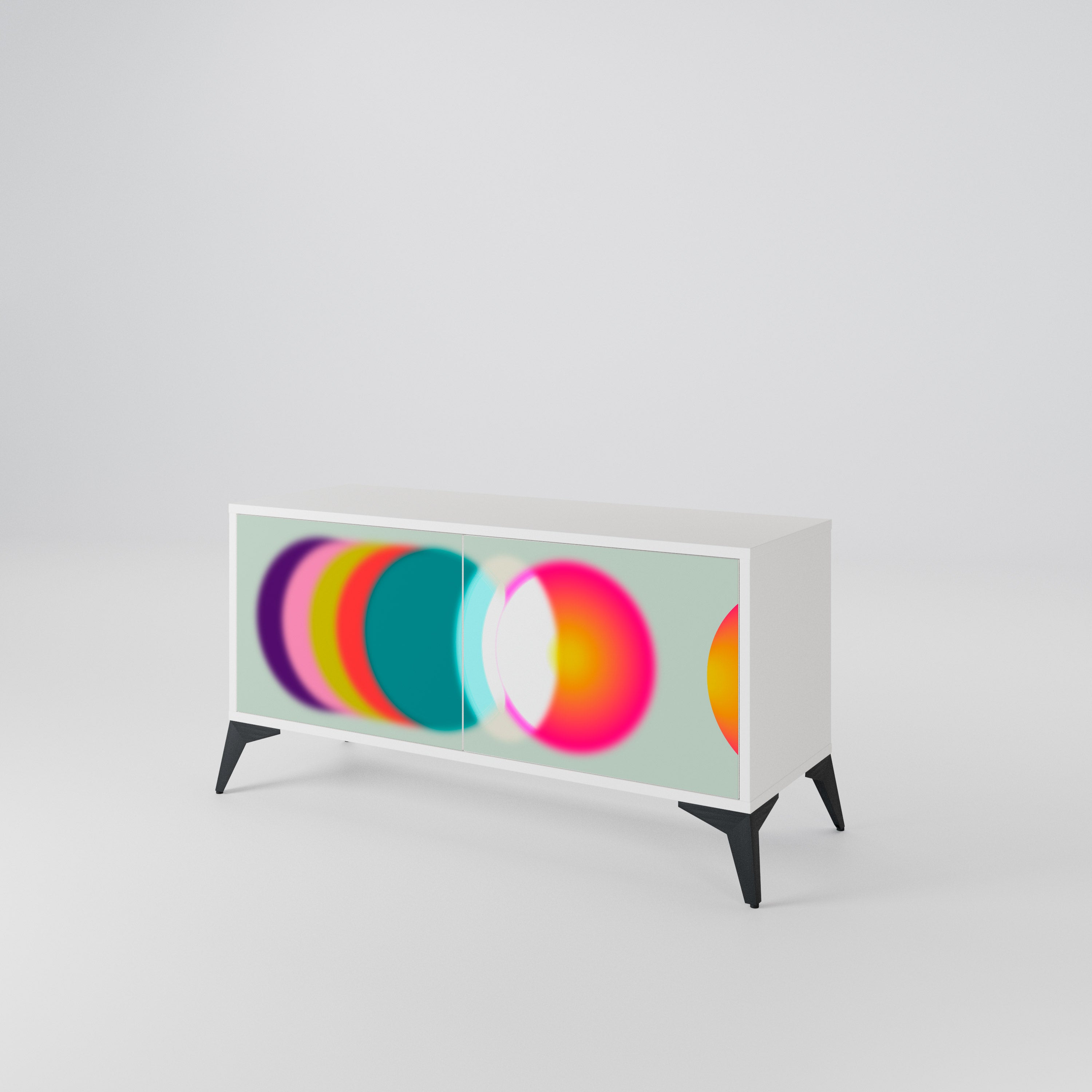 SYMPHONY OF COLORS Kompaktní dvoudveřový TV stolek