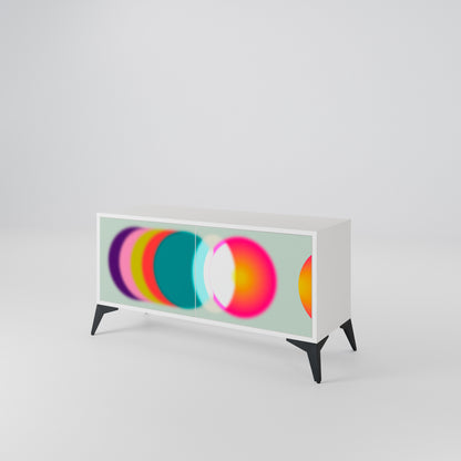 SYMPHONY OF COLORS Kompaktní dvoudveřový TV stolek