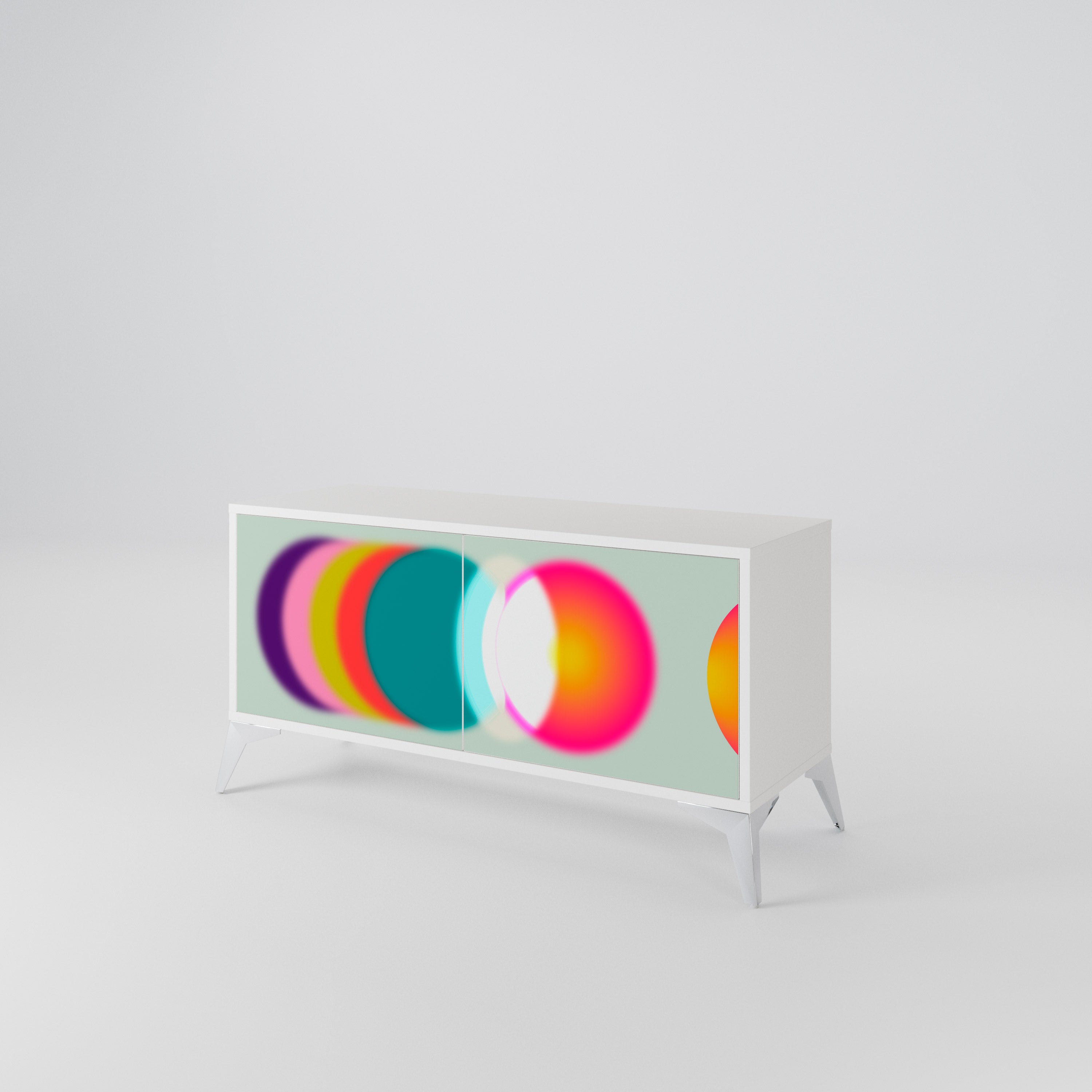 SYMPHONY OF COLORS Kompaktní dvoudveřový TV stolek
