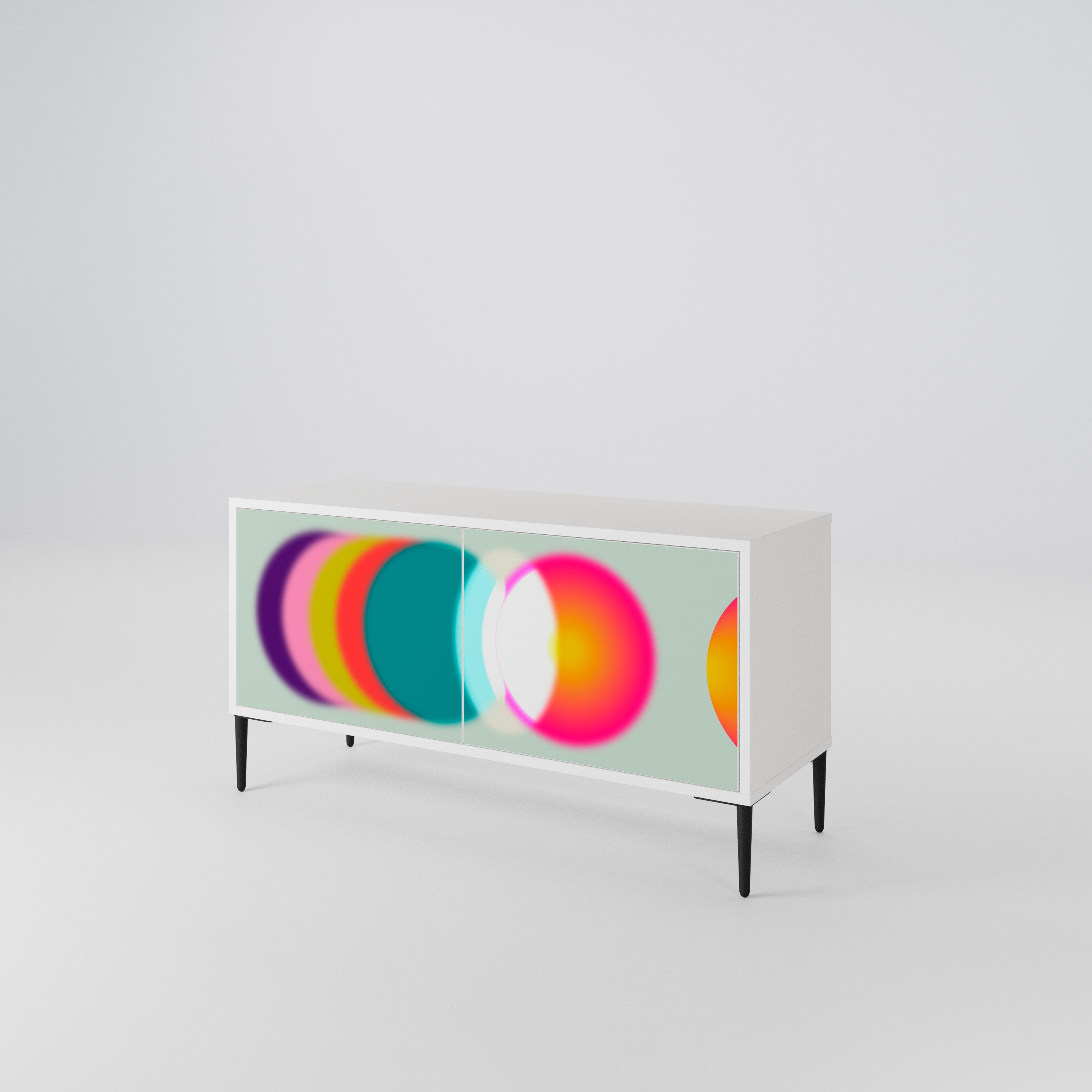 SYMPHONY OF COLORS Kompaktní dvoudveřový TV stolek