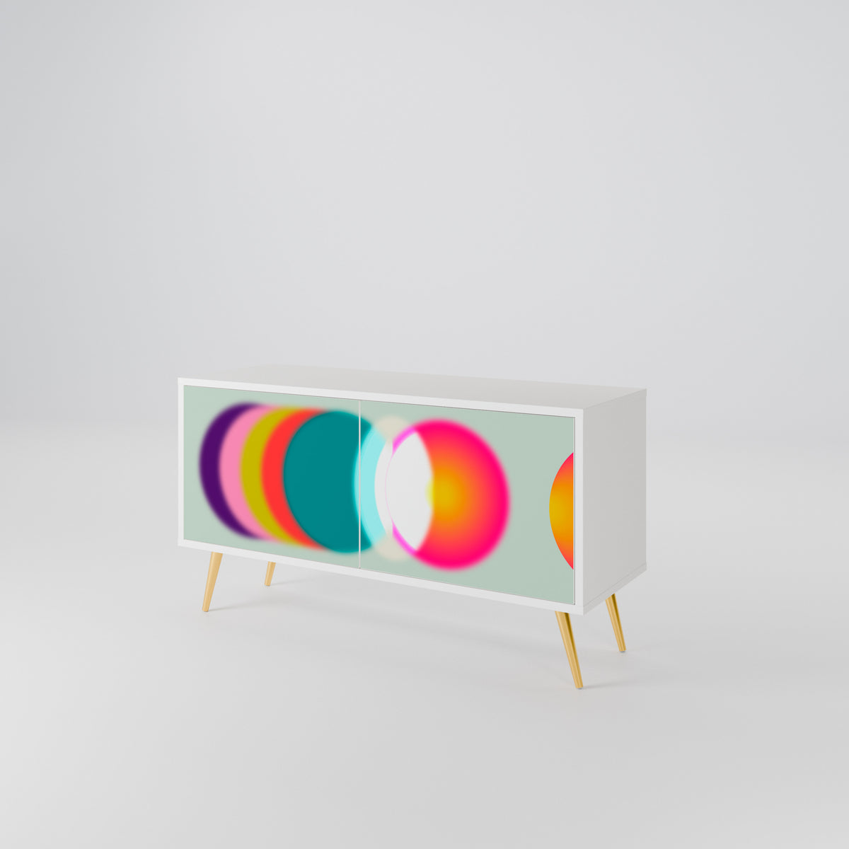 SYMPHONY OF COLORS Kompaktní dvoudveřový TV stolek