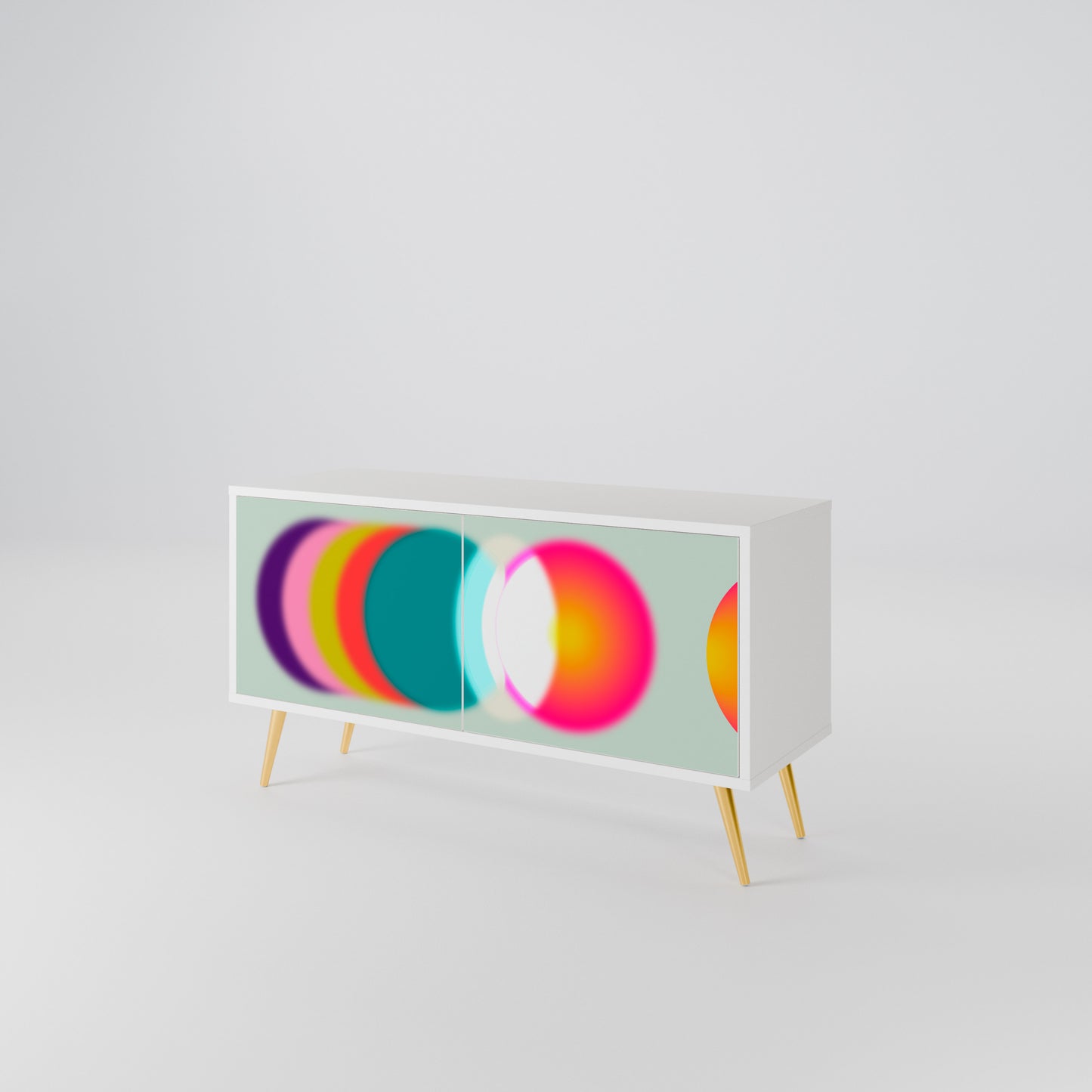 SYMPHONY OF COLORS Kompaktní dvoudveřový TV stolek