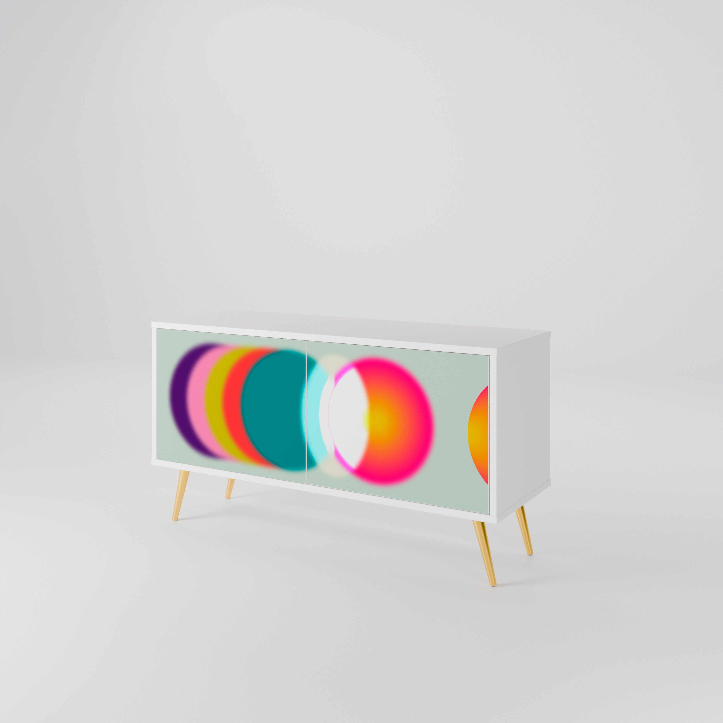 SYMPHONY OF COLORS Kompaktní dvoudveřový TV stolek