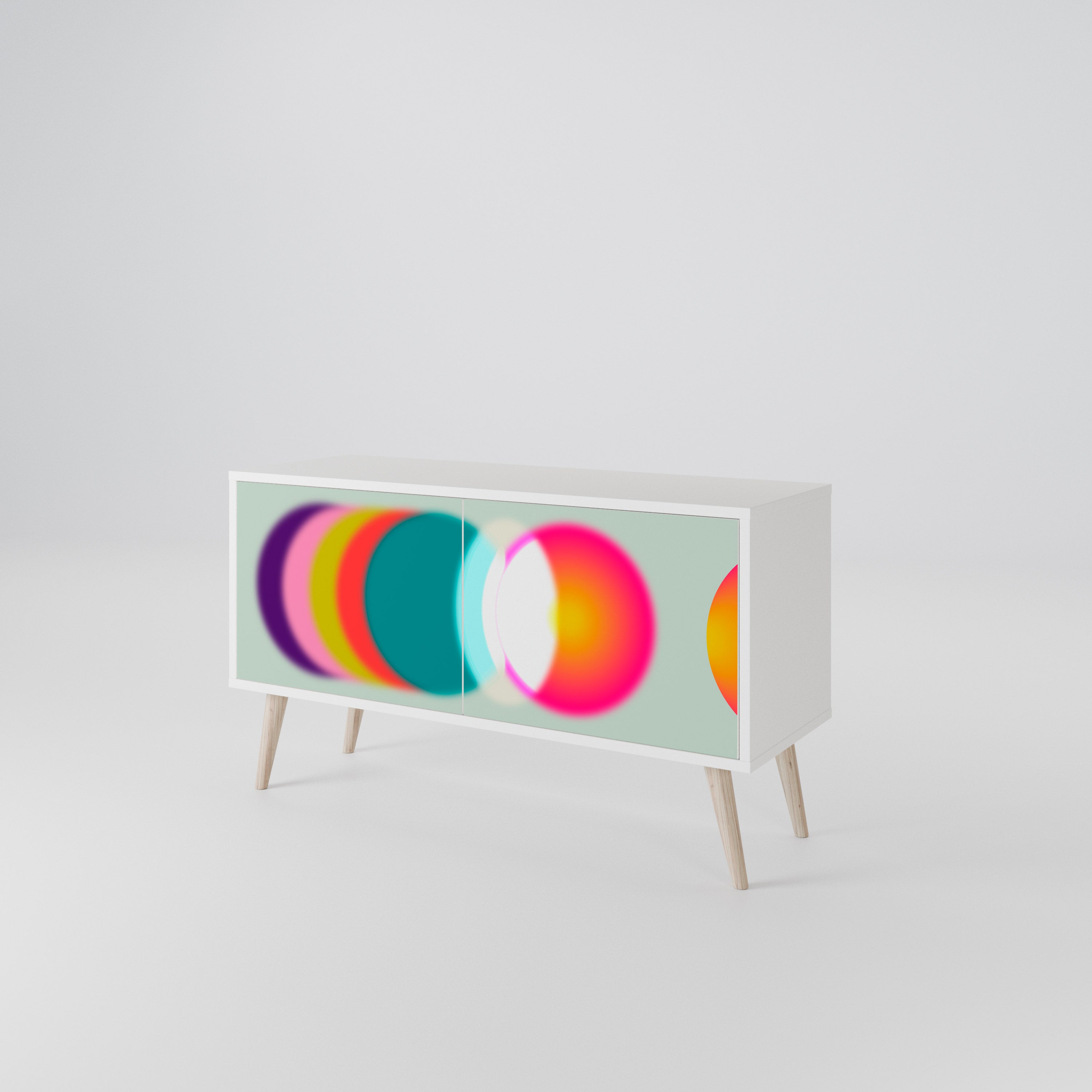 SYMPHONY OF COLORS Kompaktní dvoudveřový TV stolek