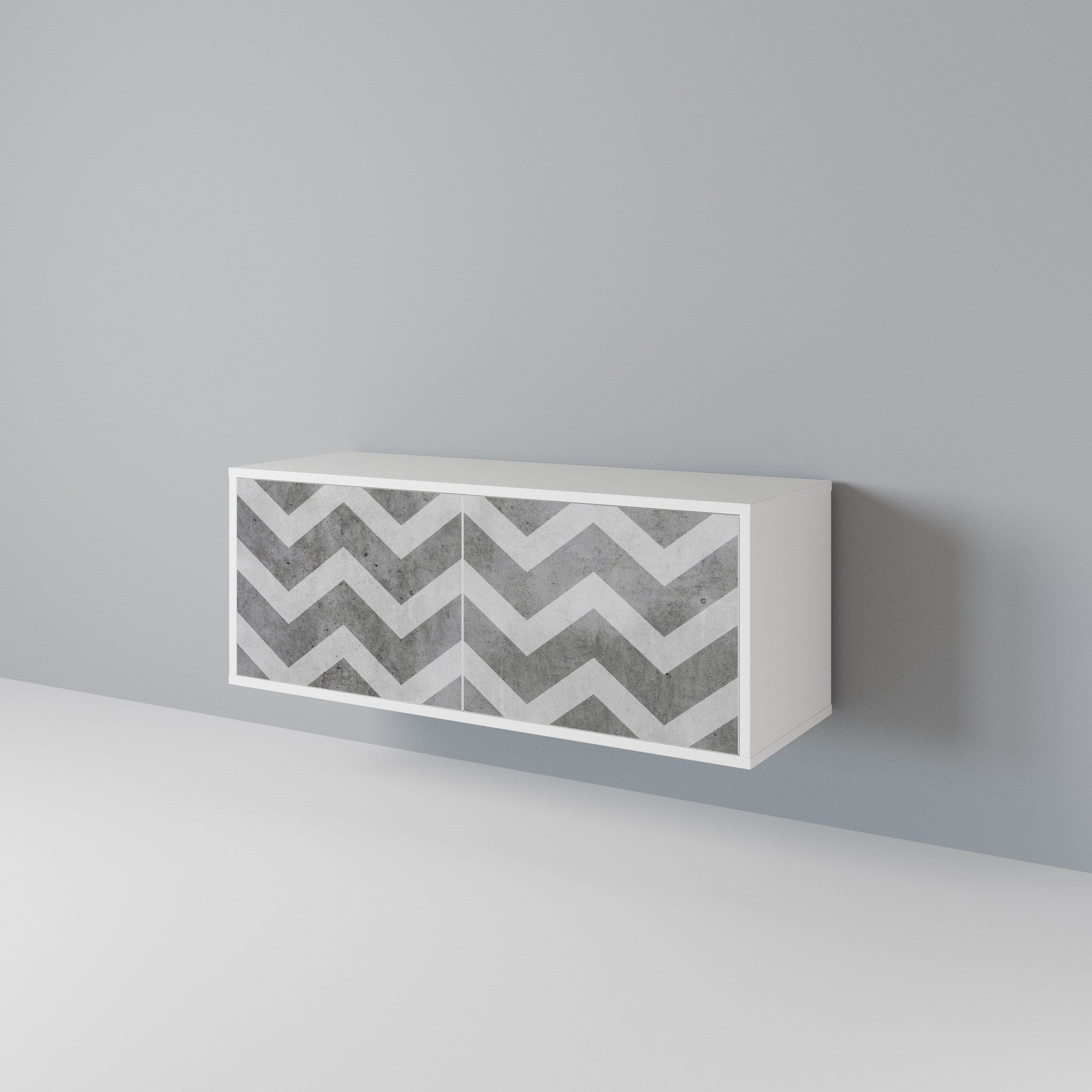 TOUGH ZIG ZAG Kompaktní dvoudveřový TV stolek