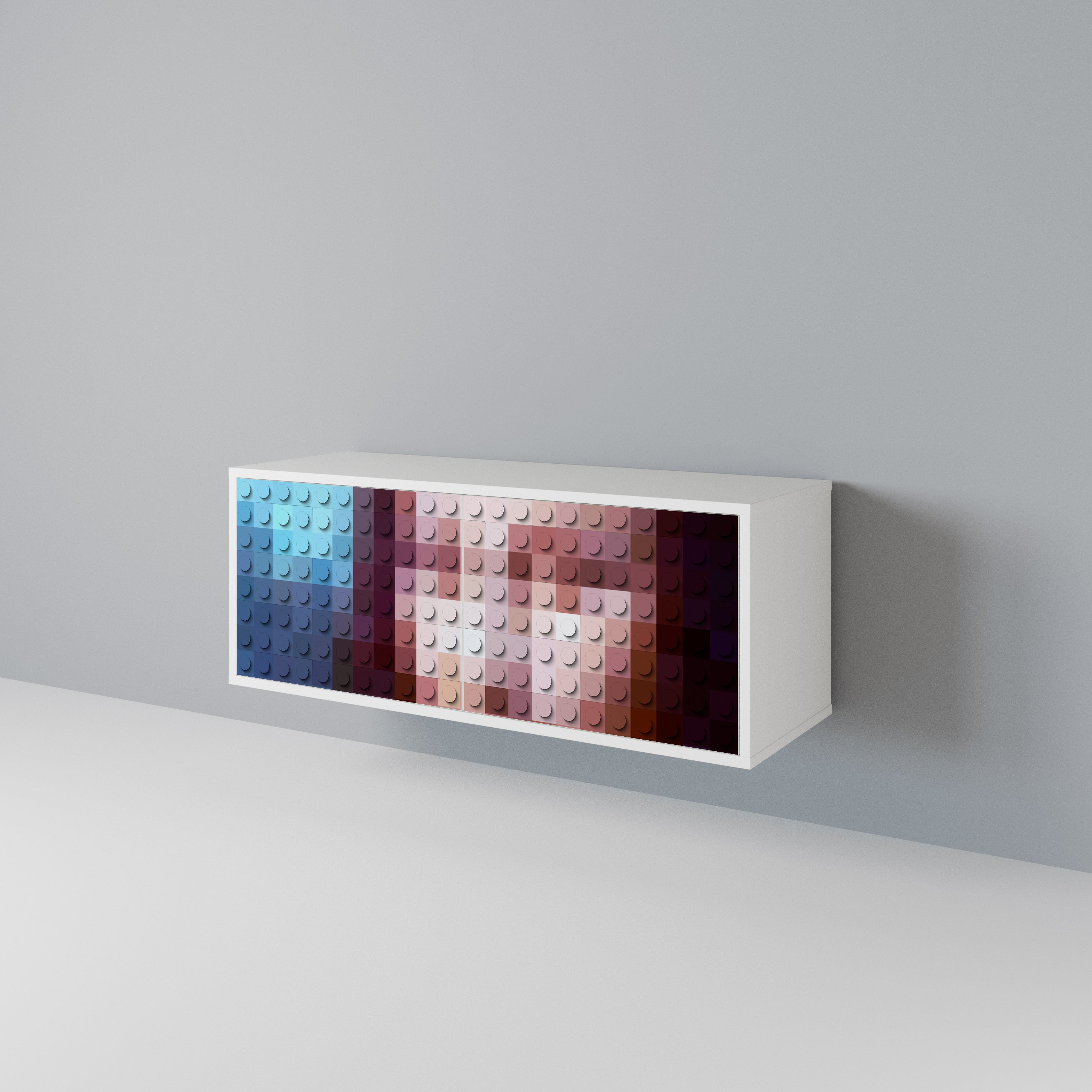 CONSTRUCTIVE ART Kompaktní dvoudveřový TV stolek