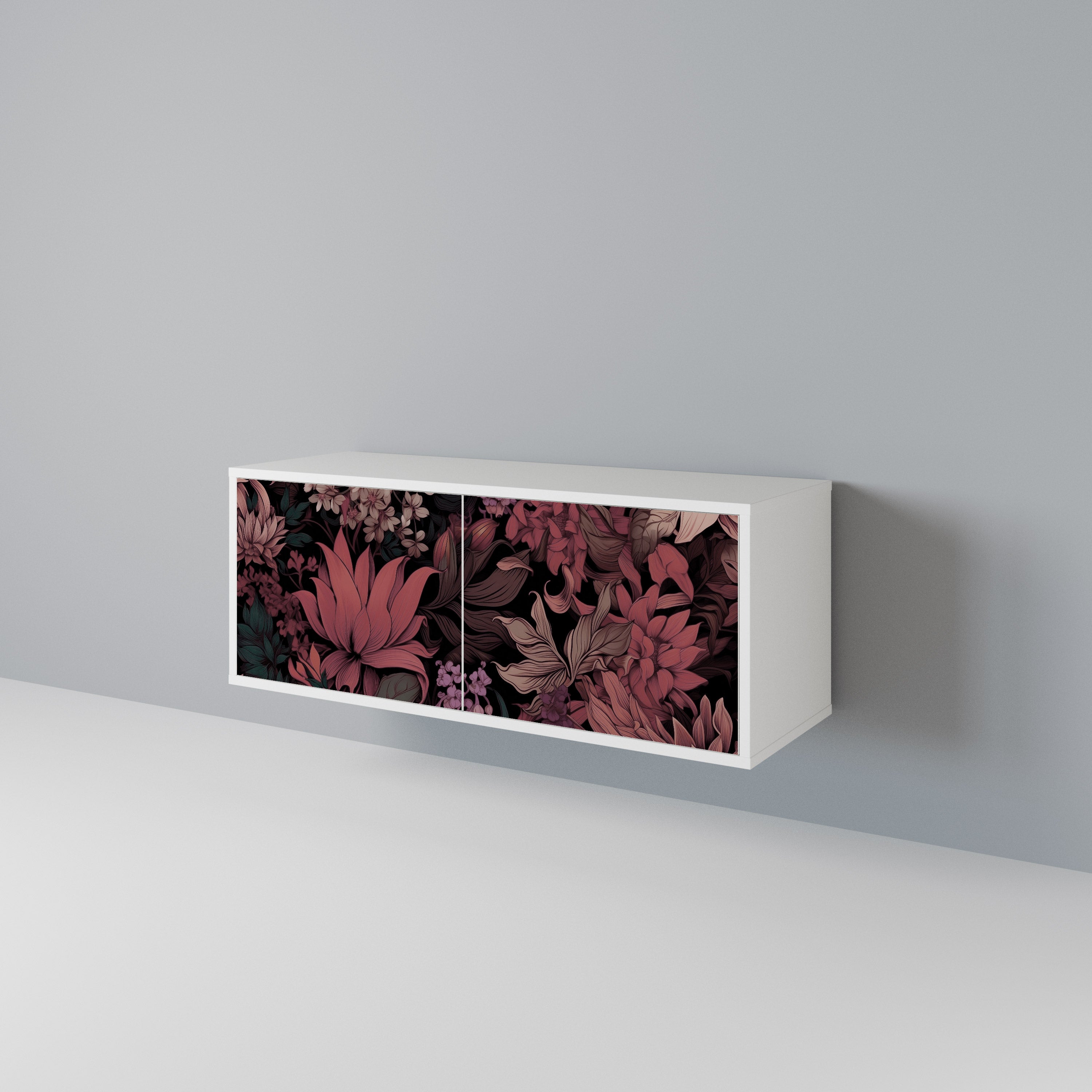 FLORAL WHISPER Kompaktní dvoudveřový TV stolek