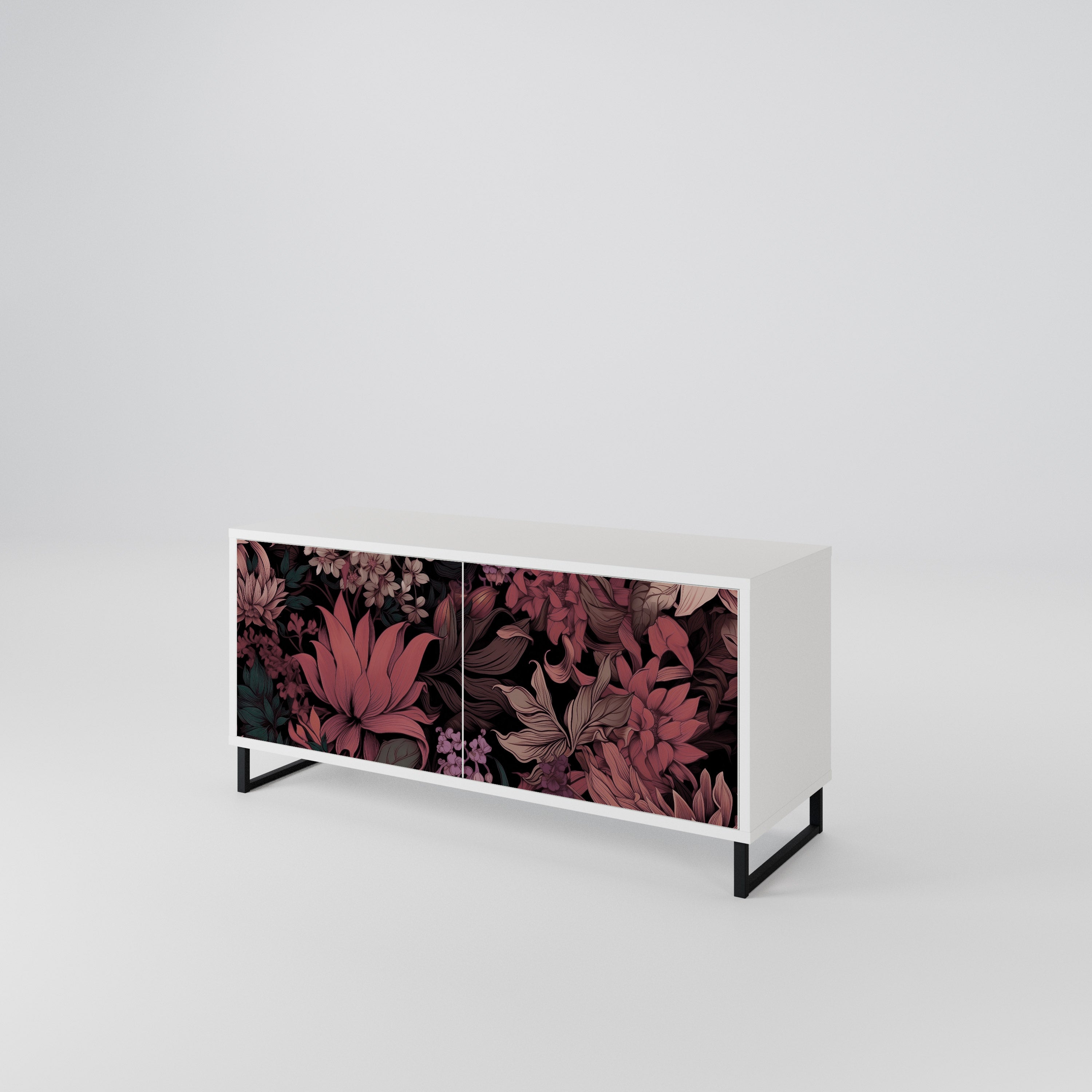 FLORAL WHISPER Kompaktní dvoudveřový TV stolek