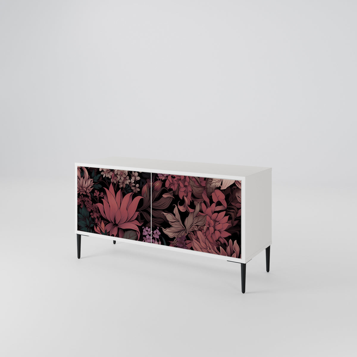 FLORAL WHISPER Kompaktní dvoudveřový TV stolek