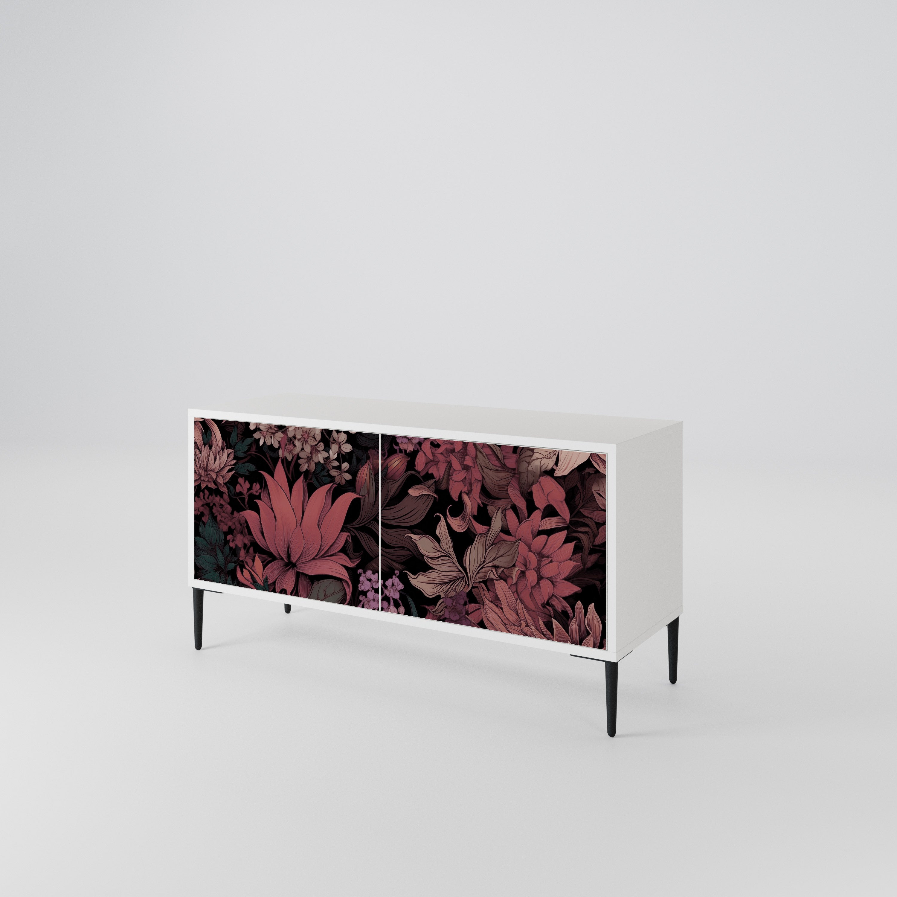 FLORAL WHISPER Kompaktní dvoudveřový TV stolek