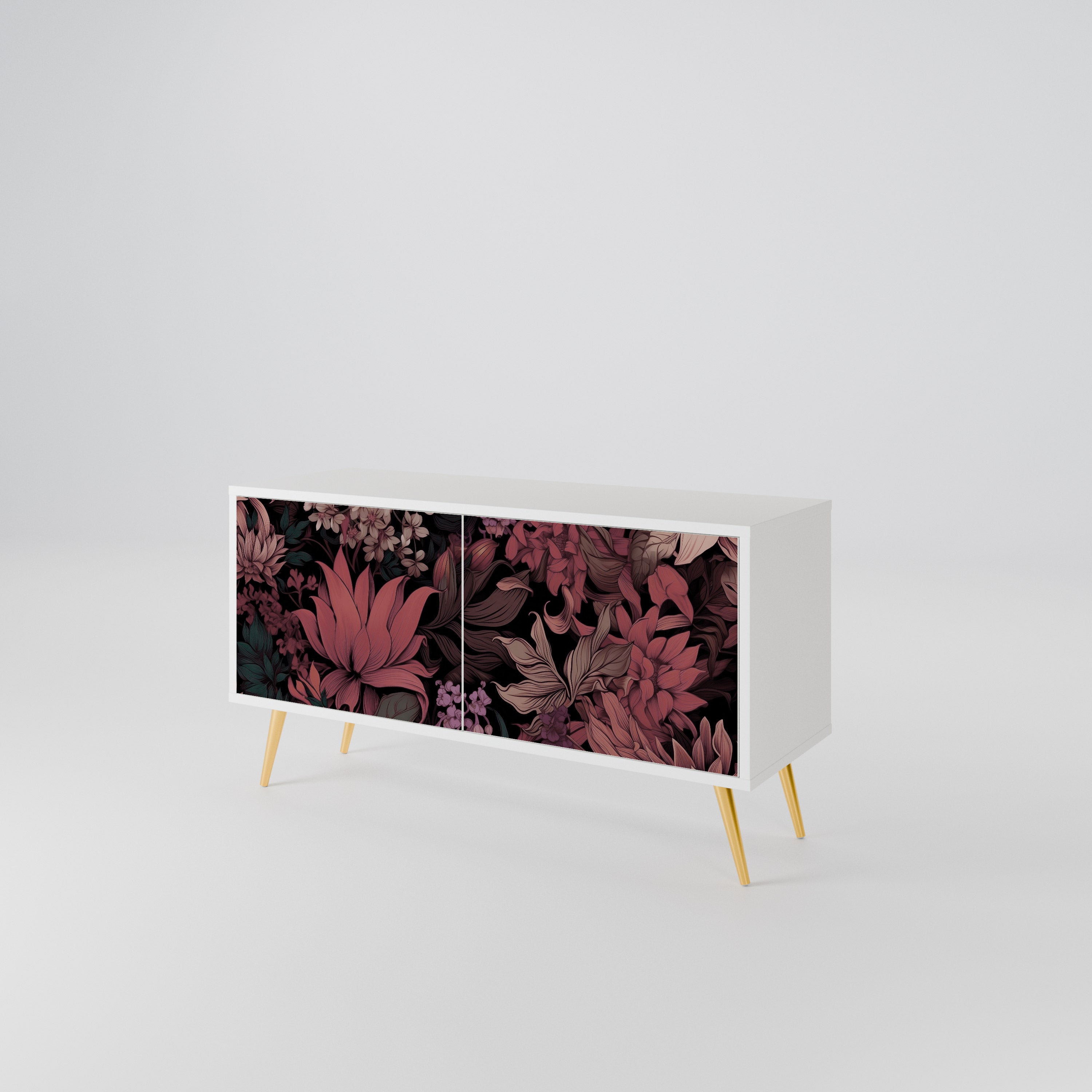 FLORAL WHISPER Kompaktní dvoudveřový TV stolek