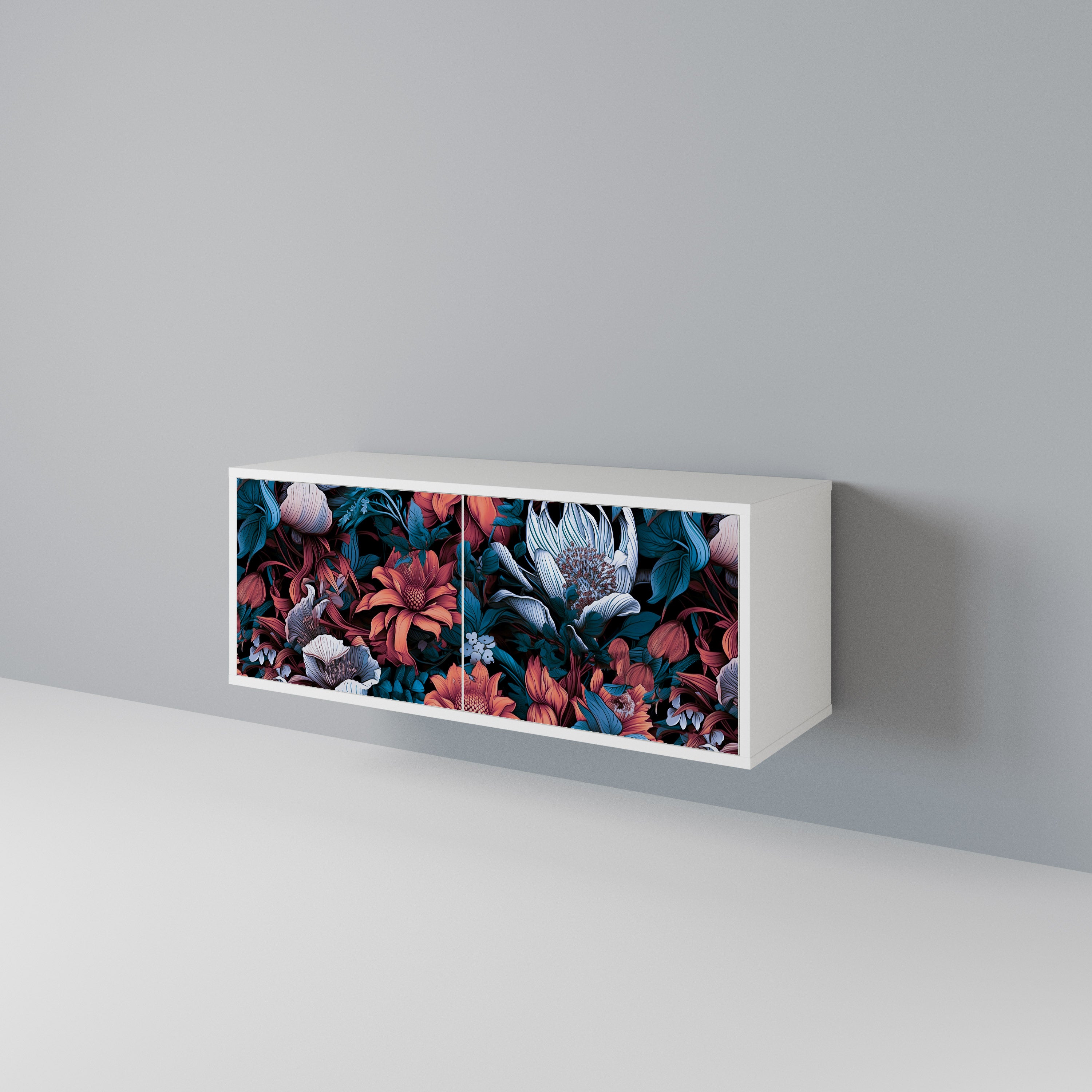 ETHEREAL BLOSSOMS Kompaktní dvoudveřový TV stolek