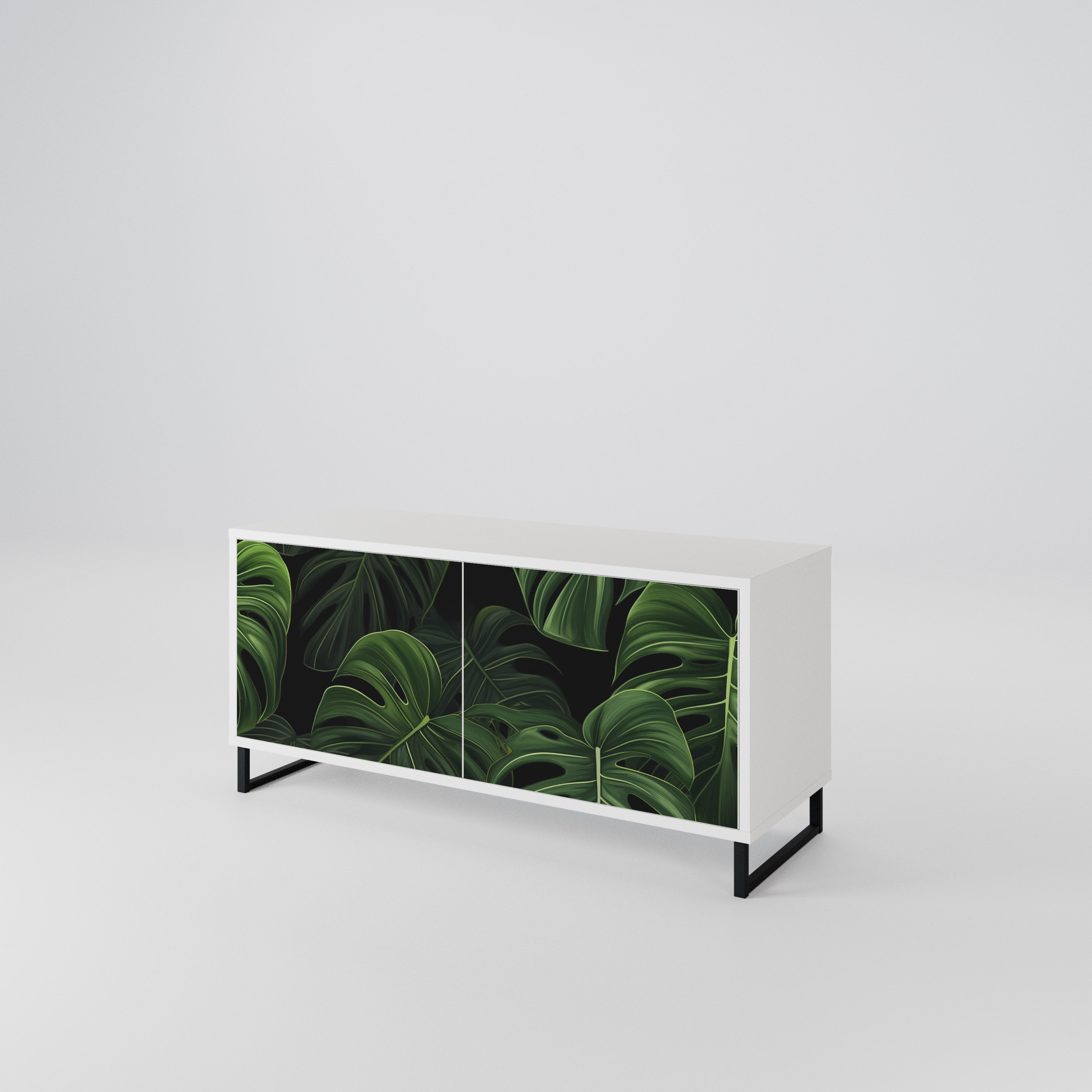 INFINITE MONSTERA Kompaktní dvoudveřový TV stolek