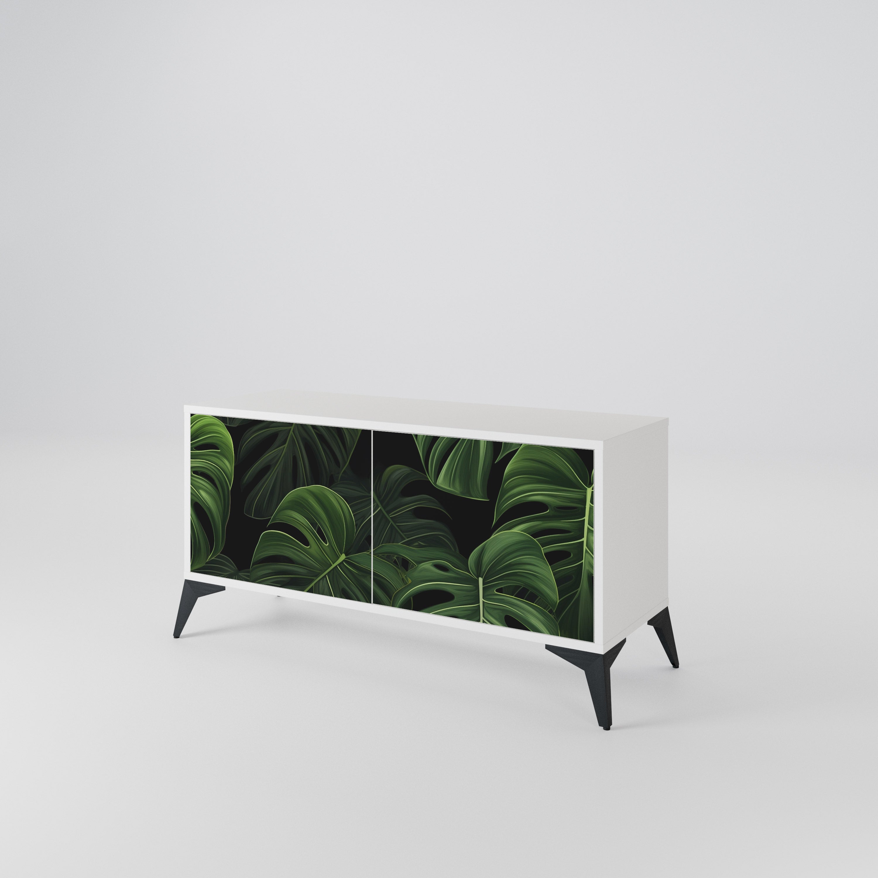 INFINITE MONSTERA Kompaktní dvoudveřový TV stolek