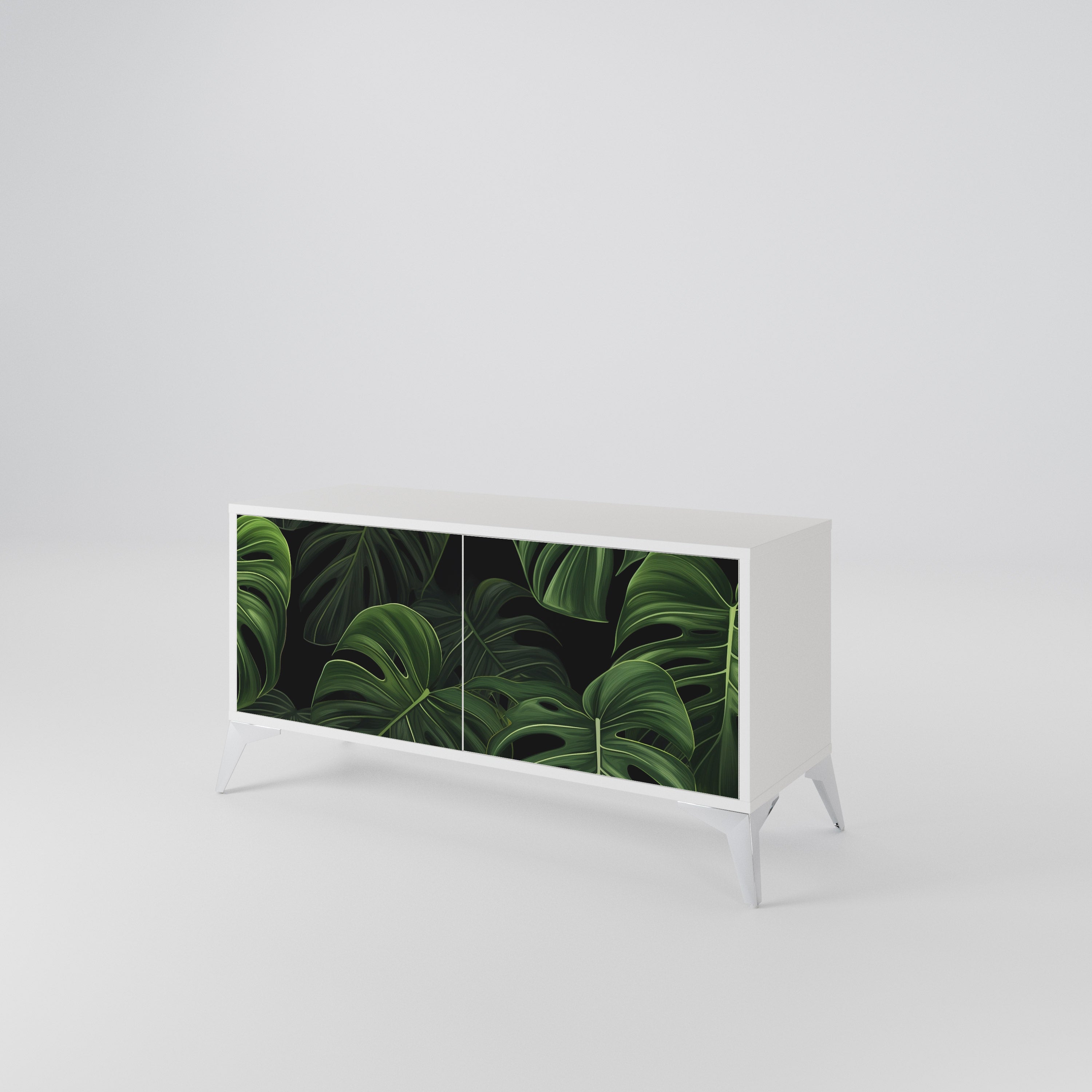INFINITE MONSTERA Kompaktní dvoudveřový TV stolek