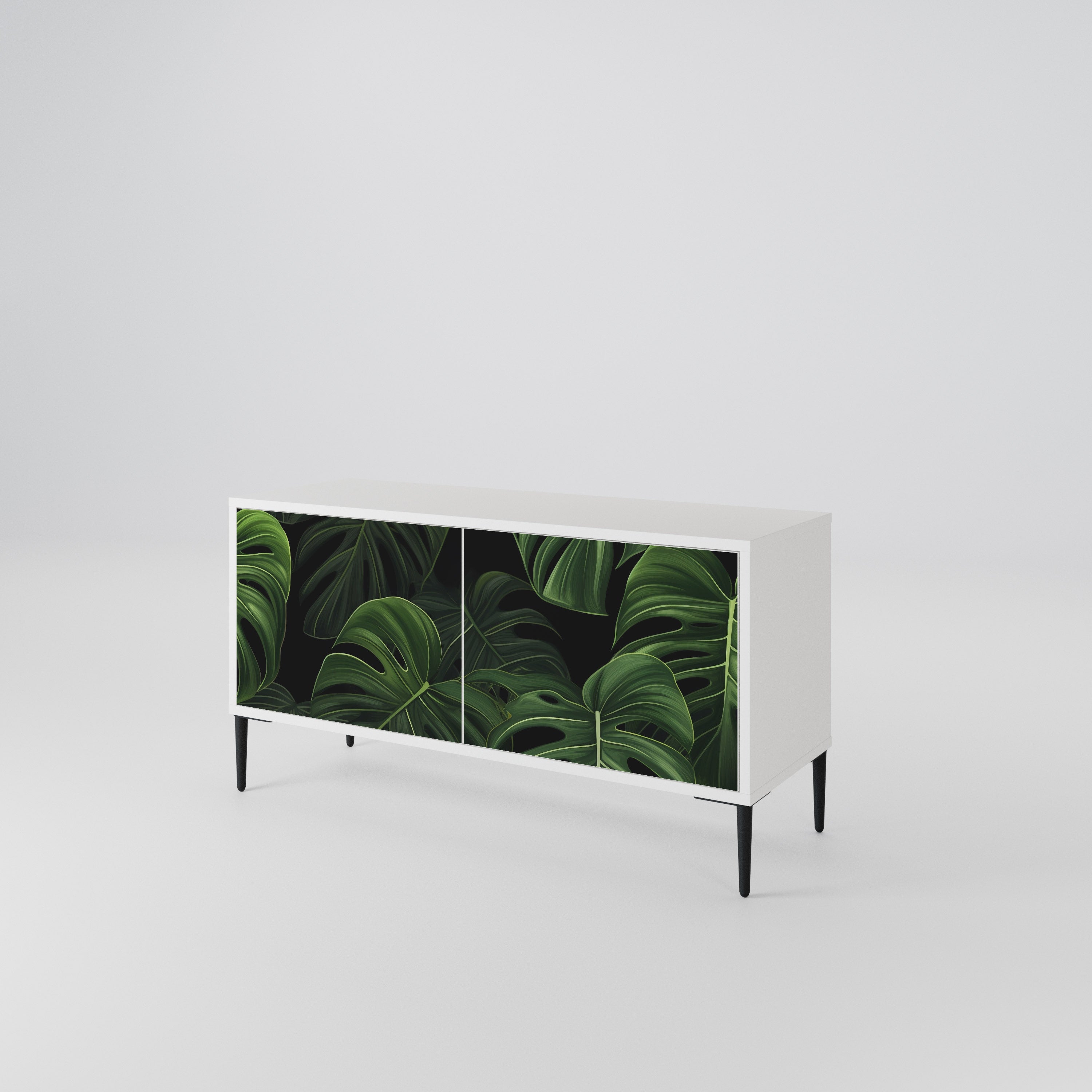 INFINITE MONSTERA Kompaktní dvoudveřový TV stolek