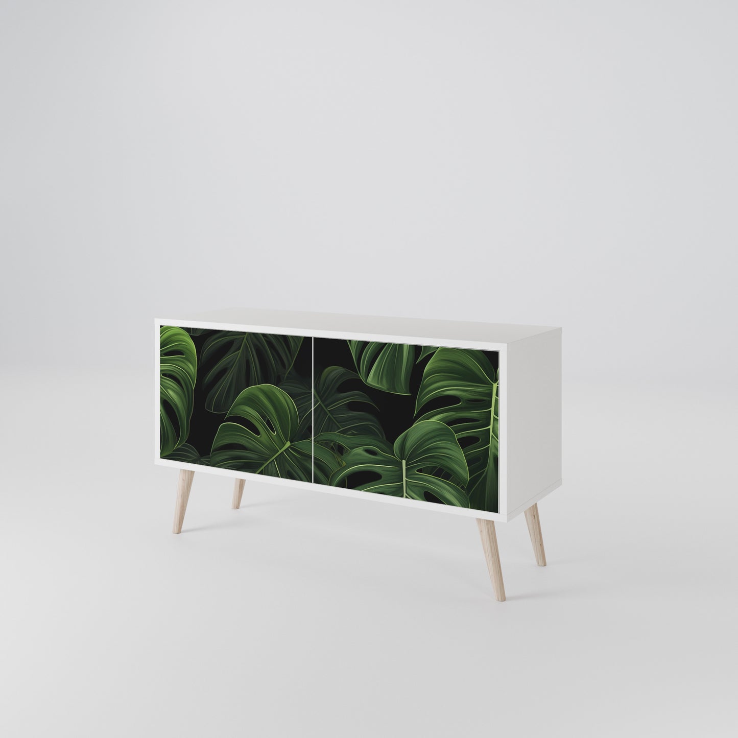 INFINITE MONSTERA Kompaktní dvoudveřový TV stolek
