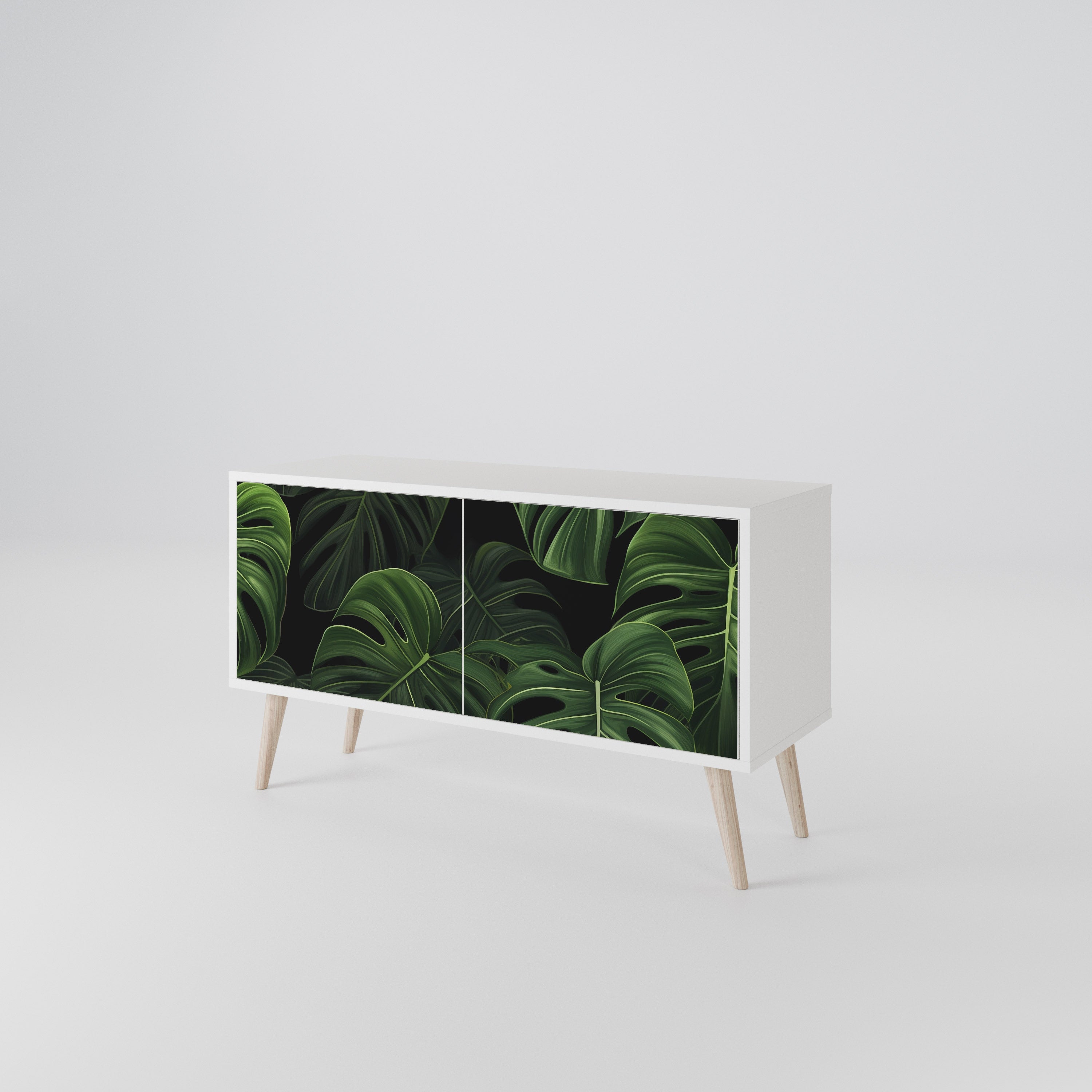 INFINITE MONSTERA Kompaktní dvoudveřový TV stolek