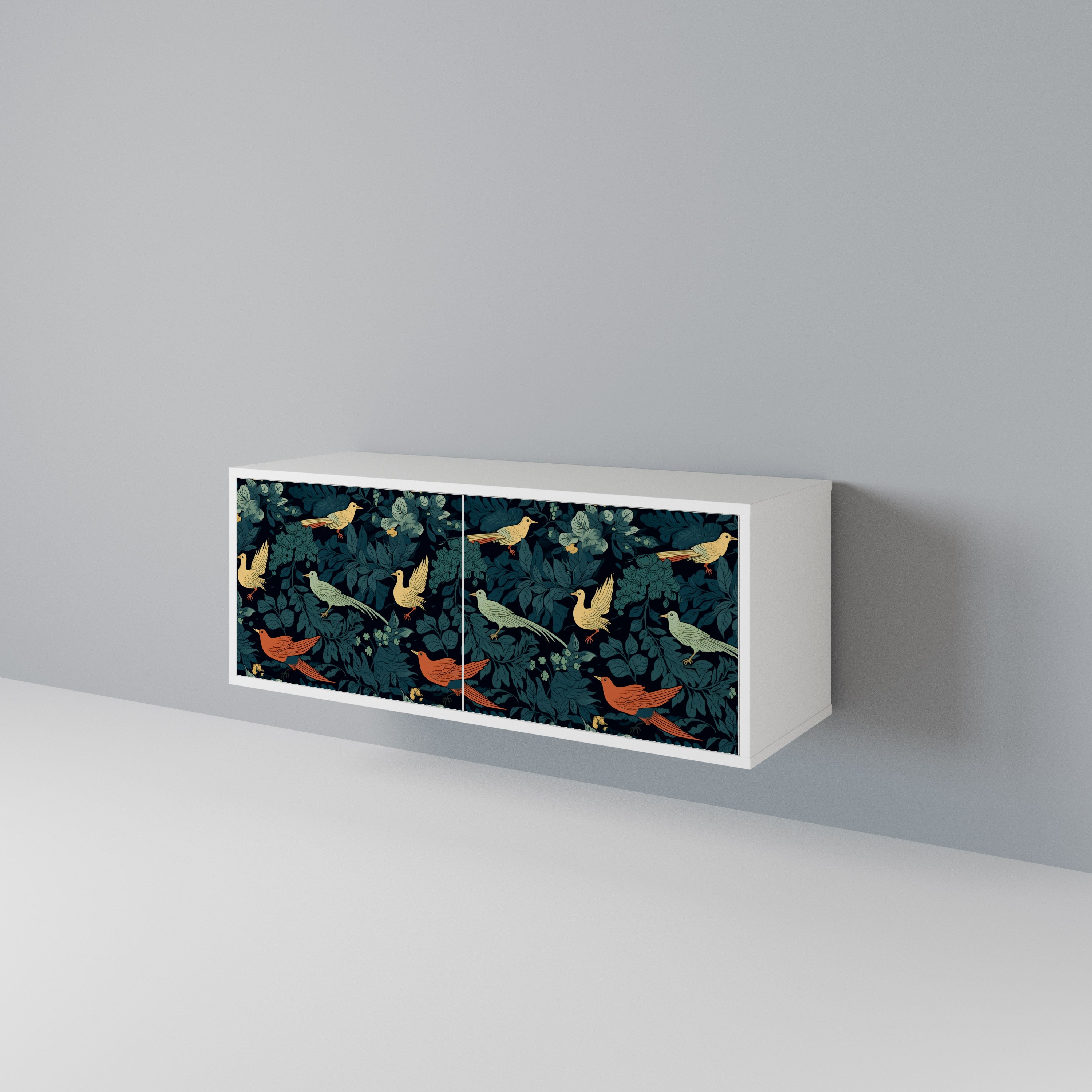FOWL ORNAMENT Kompaktní dvoudveřový TV stolek