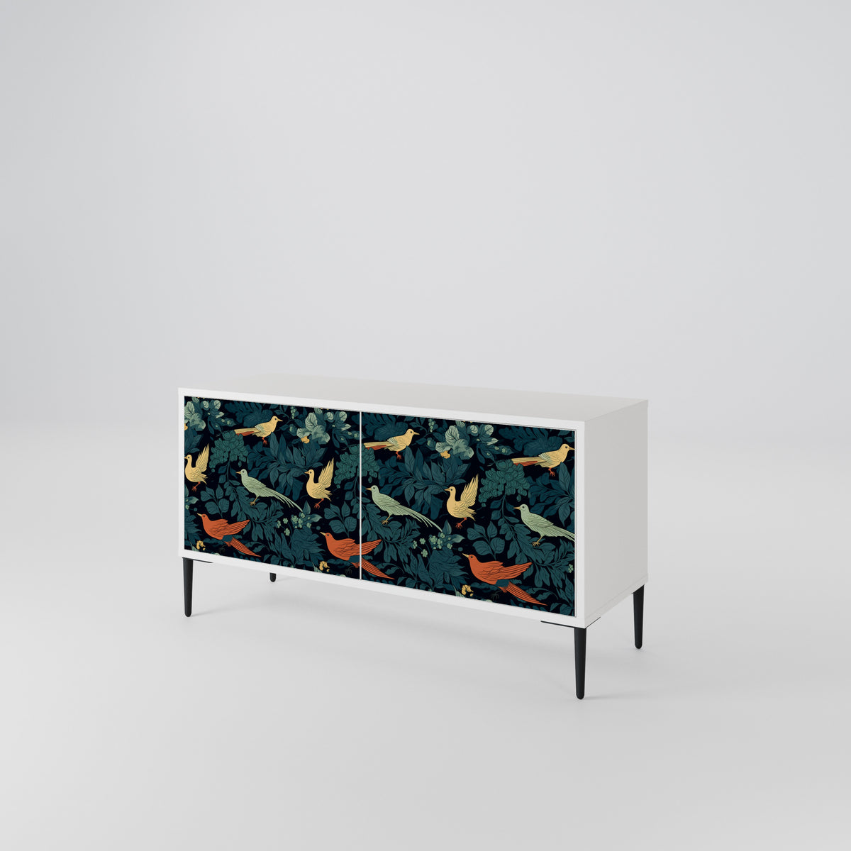FOWL ORNAMENT Kompaktní dvoudveřový TV stolek