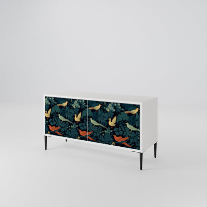 FOWL ORNAMENT Kompaktní dvoudveřový TV stolek