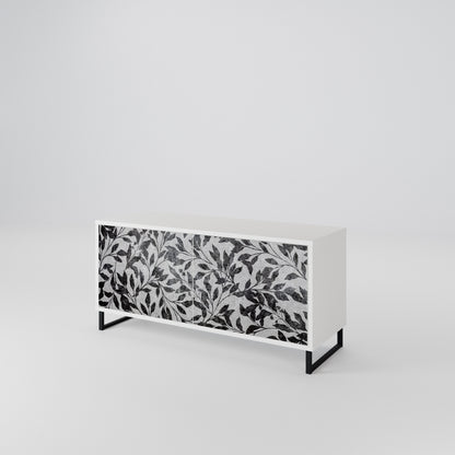 CHARCOAL SPROUT Kompaktní dvoudveřový TV stolek