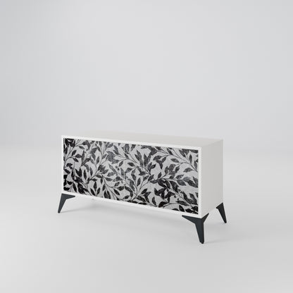 CHARCOAL SPROUT Kompaktní dvoudveřový TV stolek
