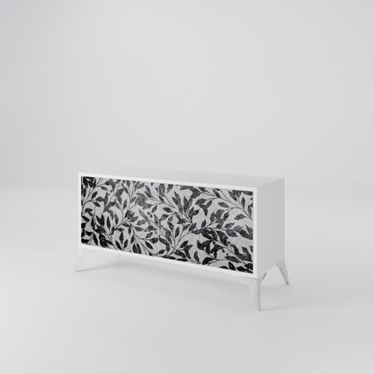 CHARCOAL SPROUT Kompaktní dvoudveřový TV stolek