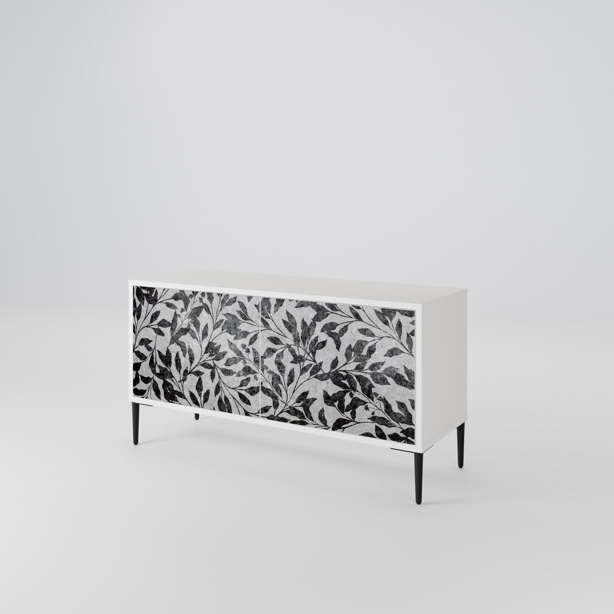 CHARCOAL SPROUT Kompaktní dvoudveřový TV stolek