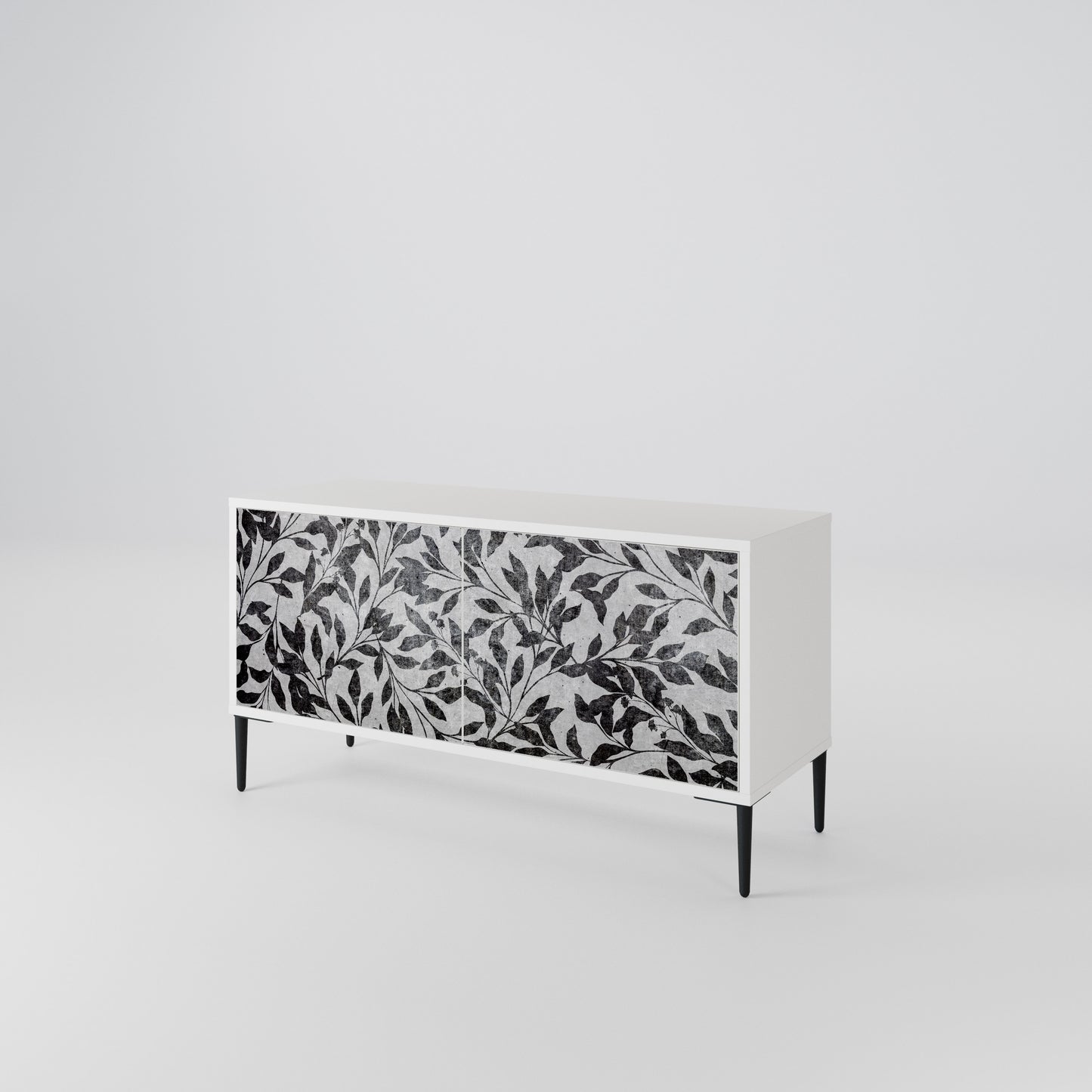 CHARCOAL SPROUT Kompaktní dvoudveřový TV stolek