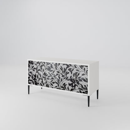 CHARCOAL SPROUT Kompaktní dvoudveřový TV stolek
