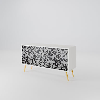 CHARCOAL SPROUT Kompaktní dvoudveřový TV stolek