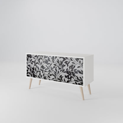 CHARCOAL SPROUT Kompaktní dvoudveřový TV stolek