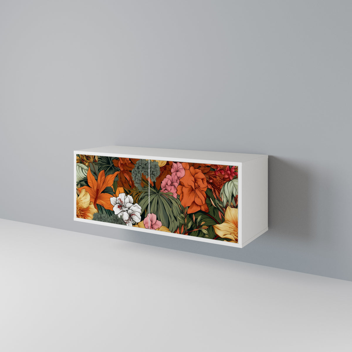 RADIANT FLORA Kompaktní dvoudveřový TV stolek