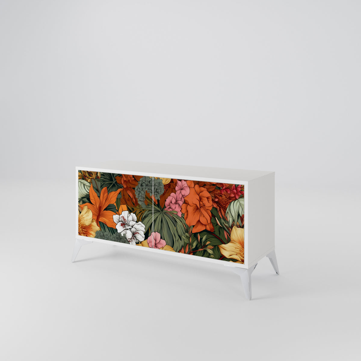 RADIANT FLORA Kompaktní dvoudveřový TV stolek
