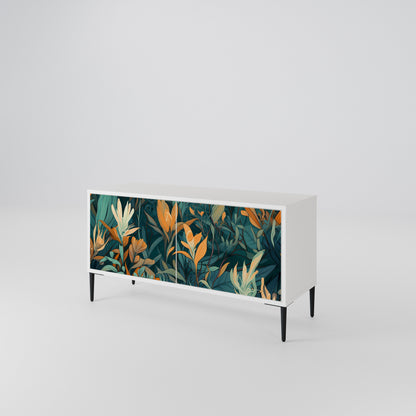 FLORAL SERENITY Kompaktní dvoudveřový TV stolek