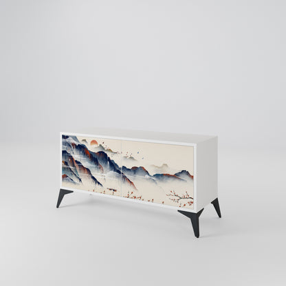 JAPANESE LANDSCAPE Kompaktní dvoudveřový TV stolek