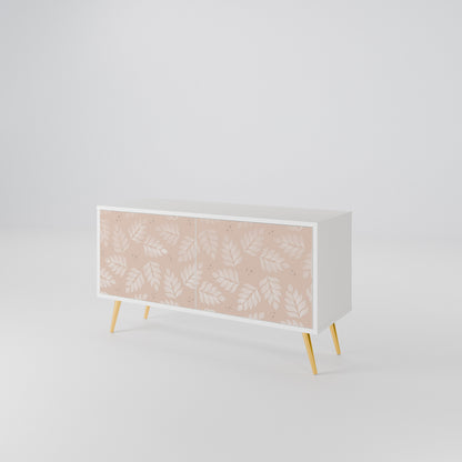LEAVES ON BEIGE Kompaktní dvoudveřový TV stolek