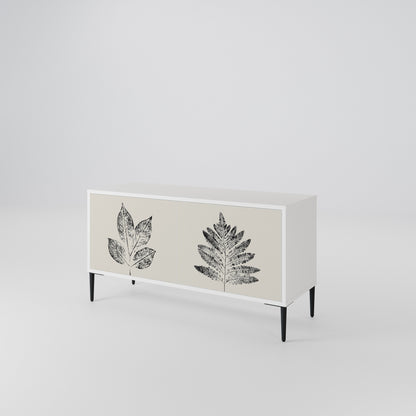 LEAFY STAMPS Kompaktní dvoudveřový TV stolek