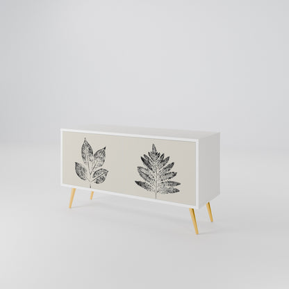 LEAFY STAMPS Kompaktní dvoudveřový TV stolek