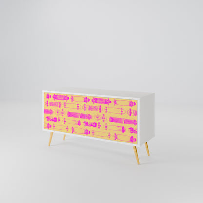 SKATEBOARD ARTISTRY Kompaktní dvoudveřový TV stolek