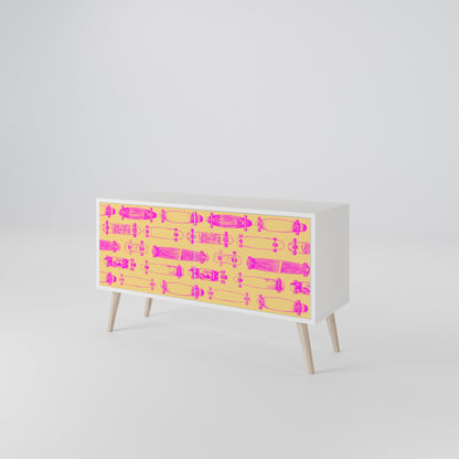 SKATEBOARD ARTISTRY Kompaktní dvoudveřový TV stolek
