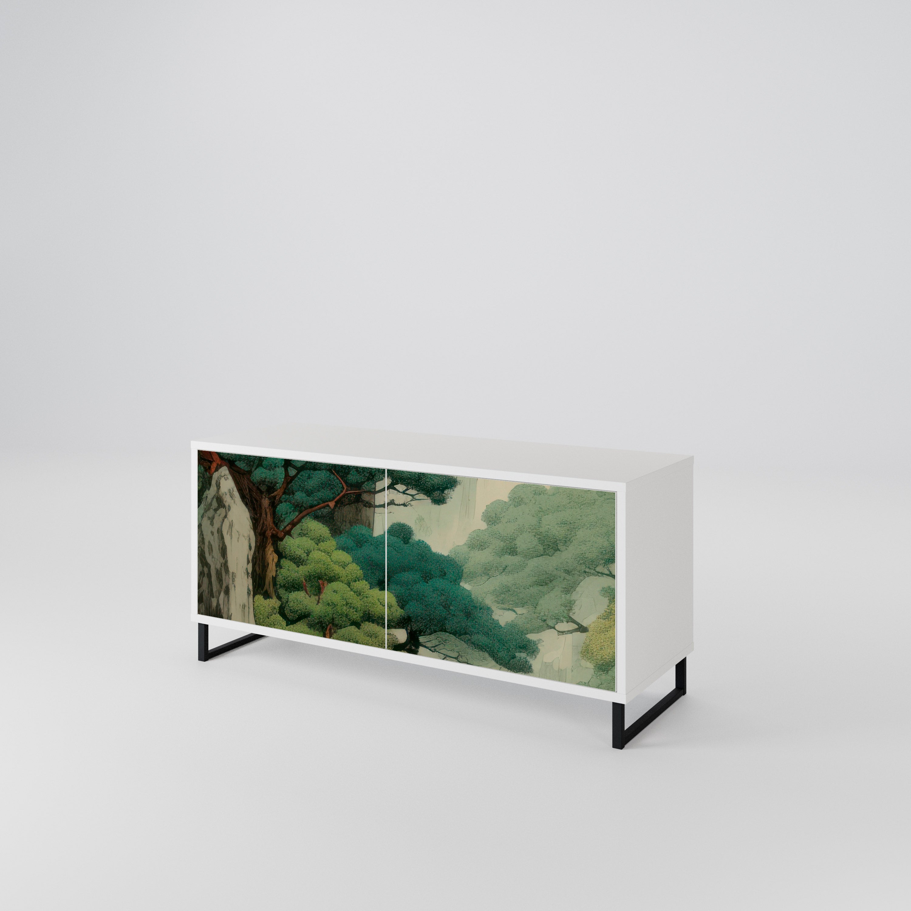 VERDURE ABYSS Kompaktní dvoudveřový TV stolek