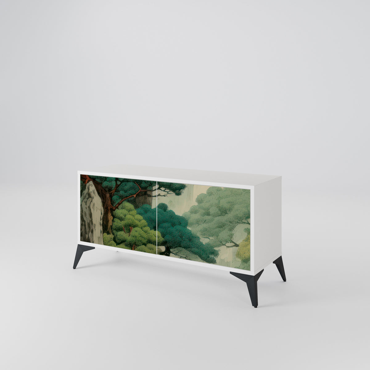 VERDURE ABYSS Kompaktní dvoudveřový TV stolek