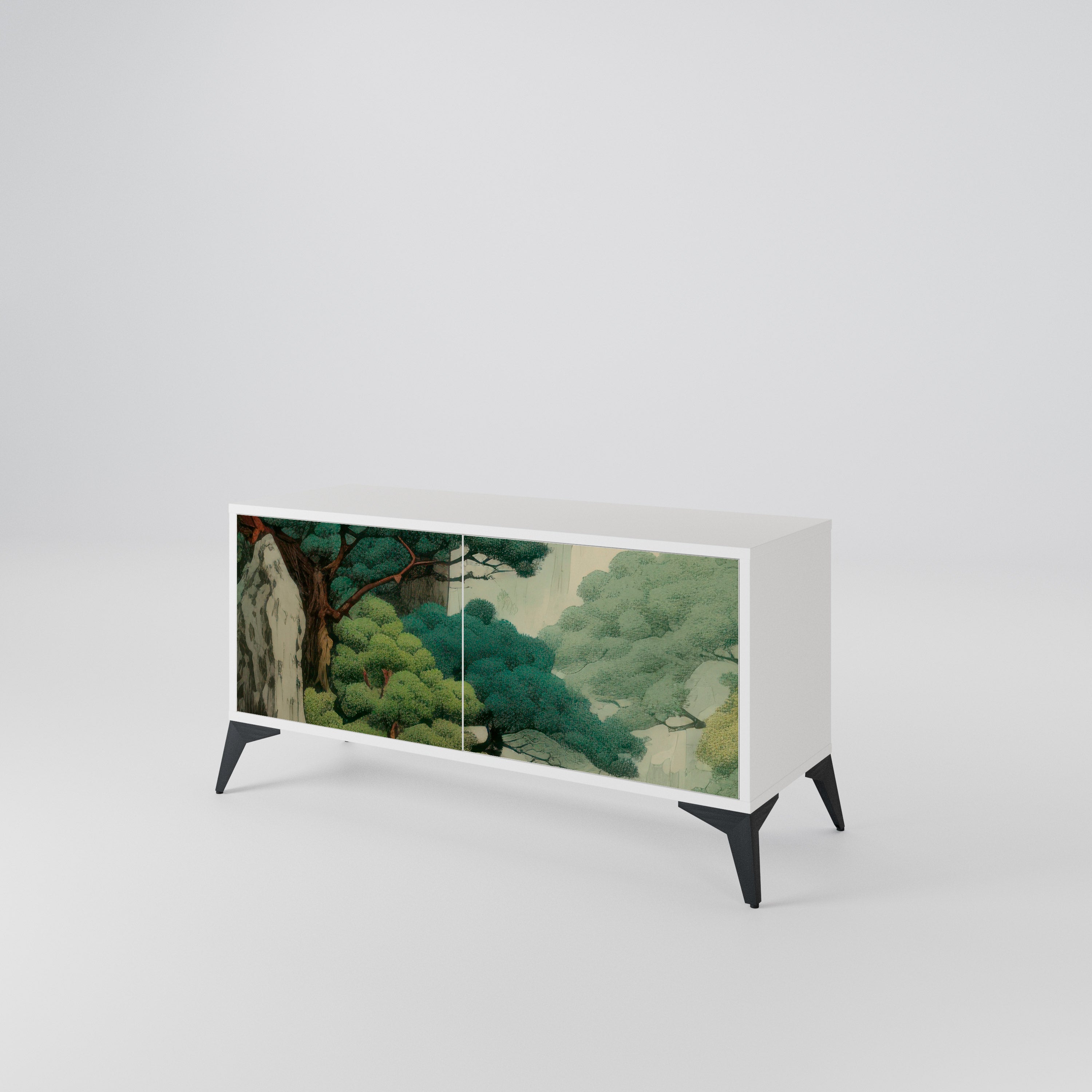 VERDURE ABYSS Kompaktní dvoudveřový TV stolek
